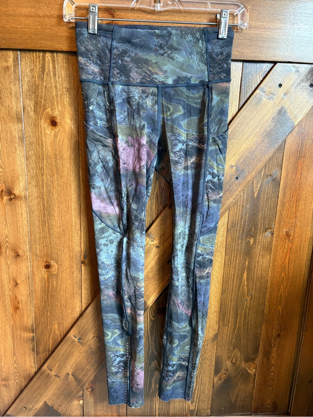 lululemon athletica Multicolor Marble-Print Leggings